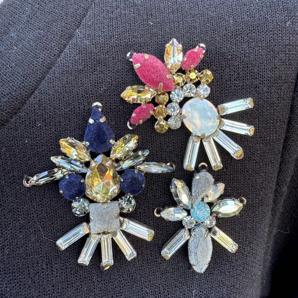 Banana Republic Jeweled Short Sleeve Sweater Zipper Back Women's Size Small - Picture 6 of 9